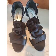 Black satin heel for sale  Burlington