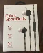 Usado, Fones de ouvido Tzumi tecido SportBuds preto ajuste confortável microfone embutido com fio novo comprar usado  Enviando para Brazil