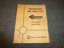 Catálogo de piezas de montaje de taladro de roca Ingersoll Rand ECM150A URD475 segunda mano  Embacar hacia Argentina