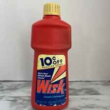 Vintage Wisk Laundry Detergent Soap 16 oz  Plastic Bottle Movie Prop for sale  Shipping to South Africa