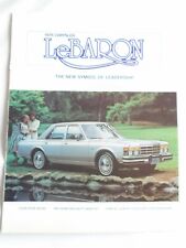 Chrysler lebaron brochure for sale  KINGS LANGLEY