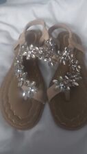 Ladies beige sandals for sale  DUNDEE