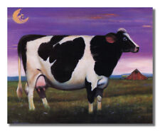 Quadro de parede Holstein Milk Cow at Night in Grass Moon Farm impressão artística 8x10 comprar usado  Enviando para Brazil