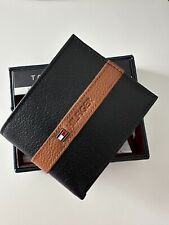 Brand New 'TOMMY HILFIGER' Men's Leather Wallet 'RANGER', Coin Pouch, TAN &BLACK for sale  Shipping to South Africa