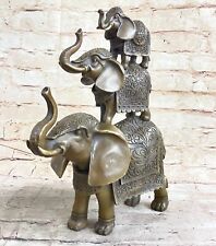 Elefante Selva Habitación Africana Feng Shui Arte Bronce Decoración Escultura Estatua Regalo segunda mano  Embacar hacia Argentina