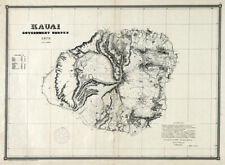 1878 map kauai for sale  Saint Augustine