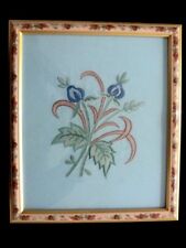 Small floral embroidery for sale  LONDON