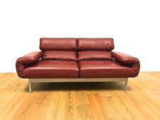 Rolf Benz Plura Leder Couch Zweisitzer Relax Funktion Sofa Rot Weinrot  gebraucht kaufen  Roggendorf,-Worringen