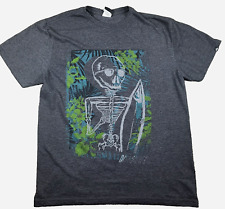 Camiseta masculina Quicksilver grande esqueleto prancha de surf cinza urze vintage Y2K praia comprar usado  Enviando para Brazil