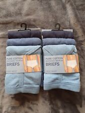 Blue cotton briefs for sale  LEICESTER