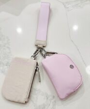 Bolsa dupla Lululemon nova sem etiquetas pulseira rosa/branco opala Meadowsweet, usado comprar usado  Enviando para Brazil