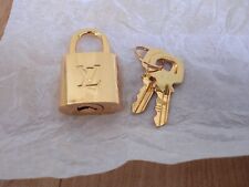 Louis Vuitton PadLock trava e 2 chaves latão ouro brilhante número 315 comprar usado  Enviando para Brazil