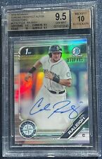 💎Cal Raleigh 2019 1st Bowman Chrome AUTO REFRACTOR #/499 RC BGS 9.5 10 GEM+💎 for sale  Shipping to South Africa