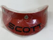 Nuevo de lote antiguo Scott rojo/negro casco para motocicleta visera de burbujas visera BV200 3 a presión, usado segunda mano  Embacar hacia Argentina