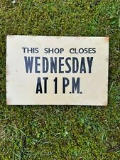 Shop closes wednesday for sale  BACUP