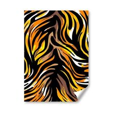 Pôster selvagem A4 - animal print zebra tigre África 21X29,7cm280gsm #24439 comprar usado  Enviando para Brazil