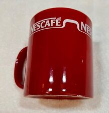 Vintage NesCafe Bright Red Coffee Mug Advertising piece for sale  Shipping to South Africa