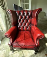 leather wing chair for sale  BRIGHOUSE