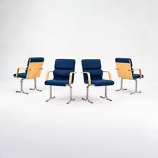 Conjunto de quatro cadeiras de braço de jantar Yrjo Kukkapuro Plaano década de 1970 para tecido azul Avarte, usado comprar usado  Enviando para Brazil