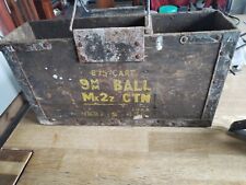 Army wooden ammo for sale  BURY