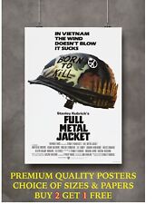 Full Metal Jacket Cartaz Filme Clássico Grande Presente De Impressão De Arte A0 A1 A2 A3 A4 comprar usado  Enviando para Brazil