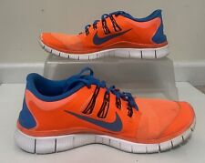 Tênis de corrida masculino Nike Free 5.0 laranja azul 579959-840 tamanho de treinamento 12.5 comprar usado  Enviando para Brazil