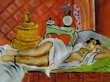 HENRI MATISSE PINTADO A MANO AL ÓLEO DESPUÉS de Matisse $INVERTIR sexy REGALO ÚNICO ARTE RARO segunda mano  Embacar hacia Argentina