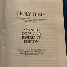 Bíblia Sagrada KJV Kenneth Copeland Edição de Referência 1991 Couro Genuíno Marrom comprar usado  Enviando para Brazil