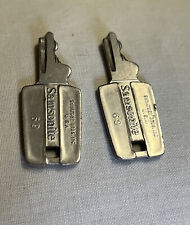 Two Vintage Samsonite Silhouette Keys #69 - Replacement Train Luggage Case, used for sale  Turpin