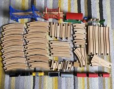 Wooden Train Track Bundle Over 50 pieces for sale  Shipping to South Africa
