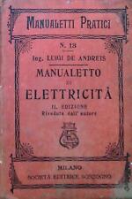 Manualetto elettricita edizion usato  Italia
