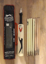 Mark Butcher Slazenger V600 Cricket Bat Set Stumps Kit Size 6 England & Surrey for sale  Shipping to South Africa