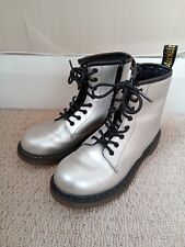 Silver kids martens for sale  LIVERPOOL