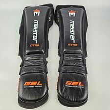 MEISTER EDGE Caneleiras Gel Padding Preto MMA Shin Instep Pads Muay Thai G/XL comprar usado  Enviando para Brazil