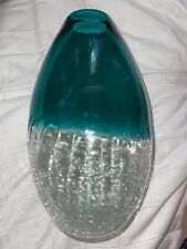 Teal clear crackle for sale  Dripping Springs