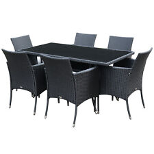 Outsunny 7pc rattan for sale  GREENFORD
