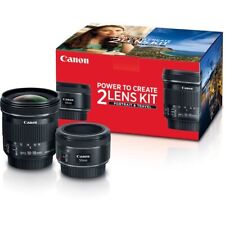 Kit de lentes Canon Portrait and Travel 2 - Lentes 50mm f/1.8 e 10-18mm f/4.5-5.6 comprar usado  Enviando para Brazil