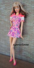 Vestido y zapatos de salón Barbie de los 80 a cuadros conejo segunda mano  Embacar hacia Argentina