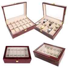 Wooden Watch Box Watch Organizers Wood Holder Boxes Watches Jewelry Display for sale  Shipping to South Africa