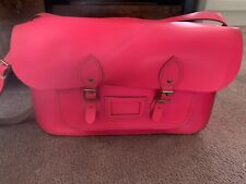 Fluorescent pink satchel for sale  BASINGSTOKE