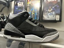 Nike Air Jordan 3 UNITE Black Cement  2018 Men’s Size 12 CUSTOM PAINTED for sale  Shipping to South Africa