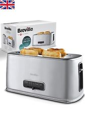 Breville Edge Silver 4-Slice Toaster Extra Long Slots (PLS, READ DESCRIPTION) for sale  Shipping to South Africa