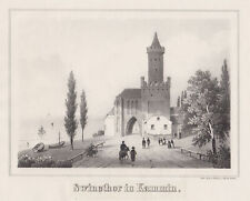 Cammin Kamien Pomorski Gate Original Lithography Sanne 1844 na sprzedaż  Wysyłka do Poland