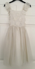 M&S GIRL Bridal / Bridesmaid/Flower Girl Dress  ~ 12-13 yrs ~ Ivory for sale  Shipping to South Africa