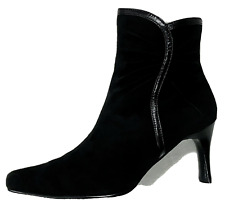 Black suede ankle for sale  WATFORD