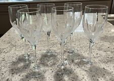 Set of 6 (SIX) Mikasa Crystal FLAME D'AMORE 9" Water & Wine Glass/Goblet 10 oz. for sale  Shipping to South Africa