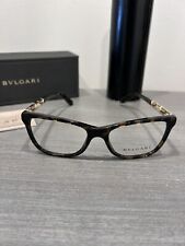 Gafas BVLGARI 4135-B 5416 marcos de tortuga acentos dorados 53-17-140, usado segunda mano  Embacar hacia Argentina