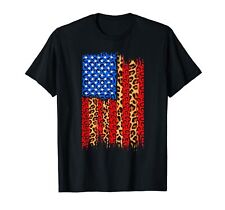 Camiseta Independencia 4 de Julio con Estampado de Leopardo de EE. UU. segunda mano  Embacar hacia Argentina