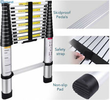 SCALA ALLUMINIO RICHIUDIBILE ULTRACOMPATTA 380 CM  440 CM.13 GRADINI TELESCOPICA comprar usado  Enviando para Brazil