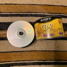 Usado, Sony CD-R mídia de armazenamento em disco em branco alta velocidade 700 MB 80 min pacote de CD  comprar usado  Enviando para Brazil